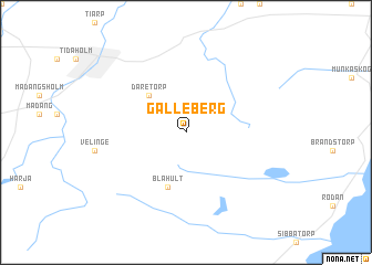 map of Gälleberg