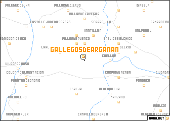 map of Gallegos de Argañán