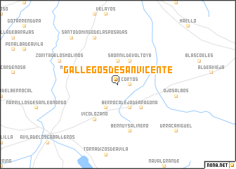 map of Gallegos de San Vicente