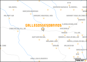 map of Gallegos de Sobrinos