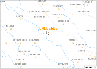 map of Gallegos