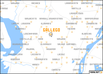 map of Gallego