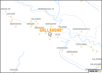 map of Galleh Dār