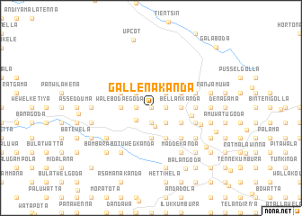 map of Gallenakanda