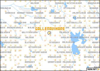 map of Gallena Vihare