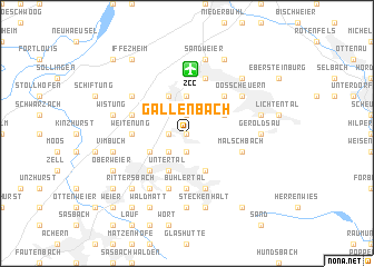 map of Gallenbach