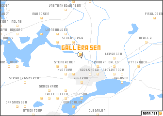 map of Gälleråsen