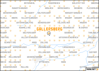 map of Gallersberg