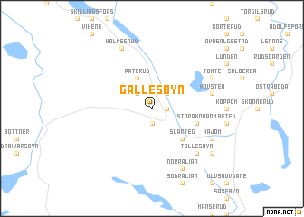 map of Gällesbyn
