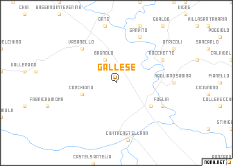 map of Gallese