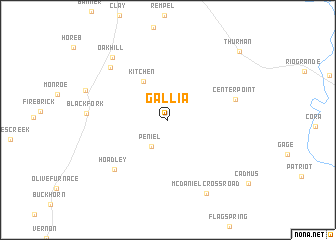 map of Gallia