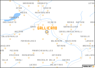 map of Gallicano