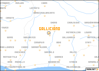 map of Galliciano