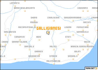 map of Galligianesi