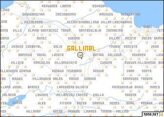 map of Gallinal