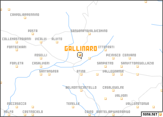 map of Gallinaro