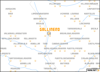 map of Gallinero