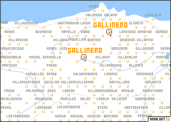 map of Gallinero
