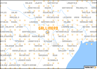 map of Gallinero