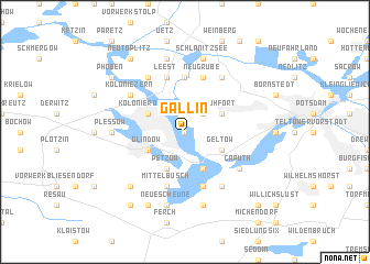 map of Gallin