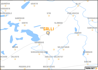 map of Galli