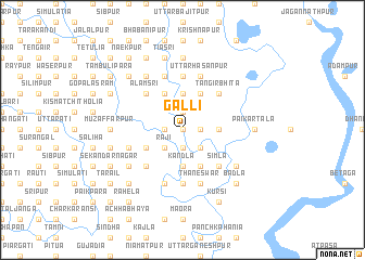 map of Galli