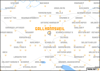 map of Gallmannsweil