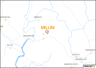 map of Gallou