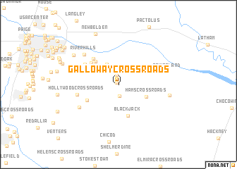 map of Galloway Crossroads