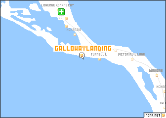 map of Galloway Landing