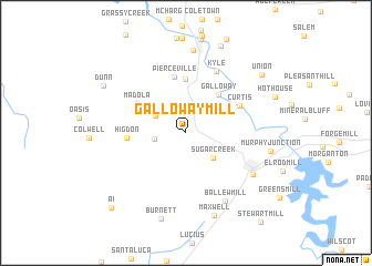 map of Galloway Mill