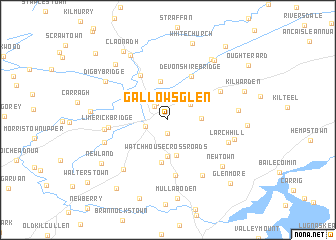 map of Gallows Glen