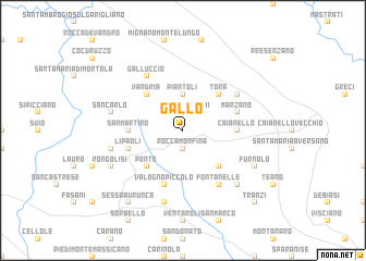 map of Gallo
