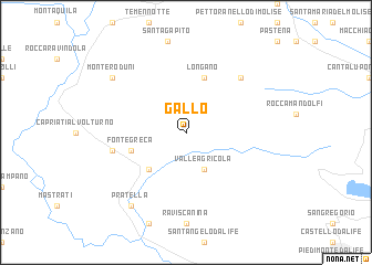 map of Gallo