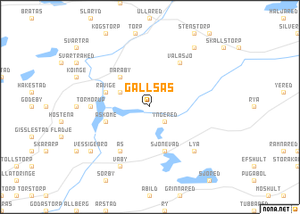 map of Gällsås