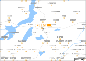 map of Gällstad