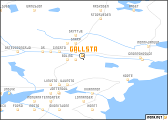 map of Gällsta