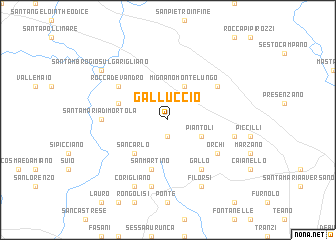 map of Galluccio