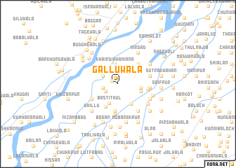 map of Galluwāla