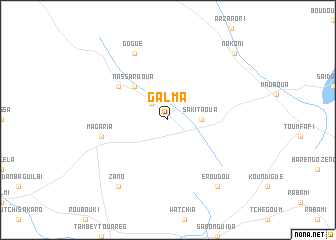 map of Galma