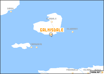 map of Galmisdale