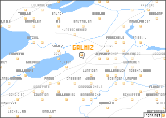 map of Galmiz