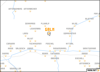 map of Galm