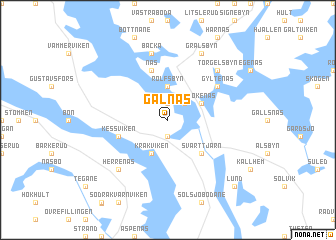 map of Gälnäs