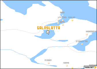 map of Galnslåtta