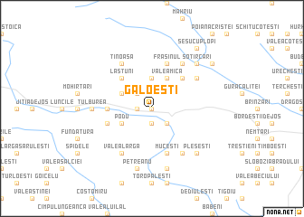 map of Găloeşti