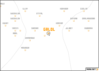 map of Galol