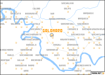 map of Galomaro