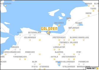 map of Gålören