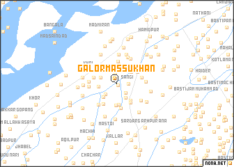 map of Galor Massu Khān